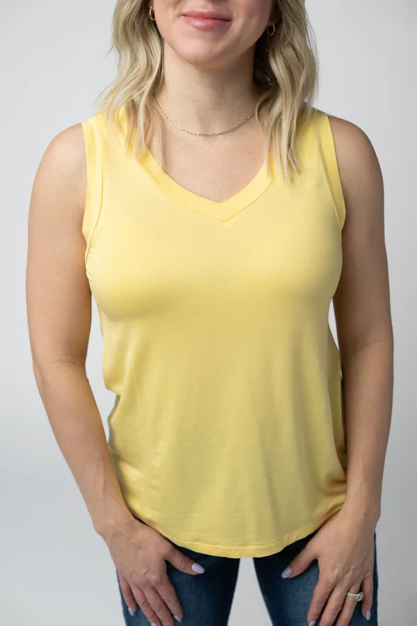***PRE-ORDER*** Michelle Mae Noelle Tank - Lemon