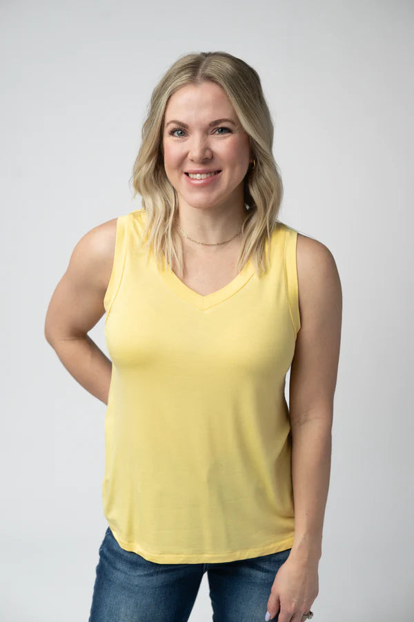 ***PRE-ORDER*** Michelle Mae Noelle Tank - Lemon