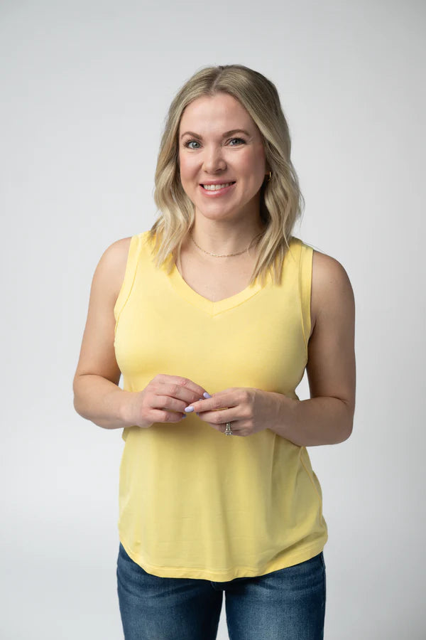 ***PRE-ORDER*** Michelle Mae Noelle Tank - Lemon