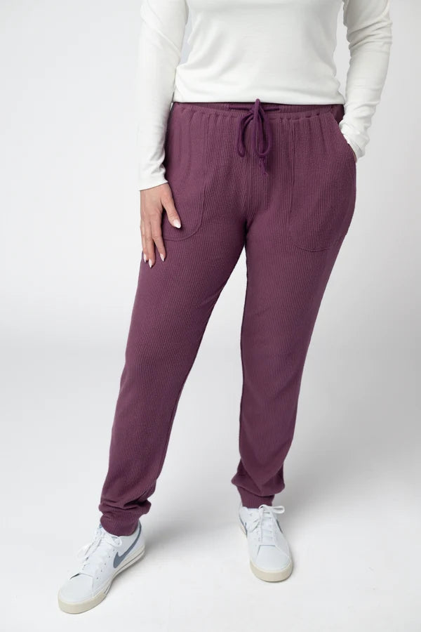 ***PRE-ORDER*** Michelle Mae Corrine Joggers - Plum