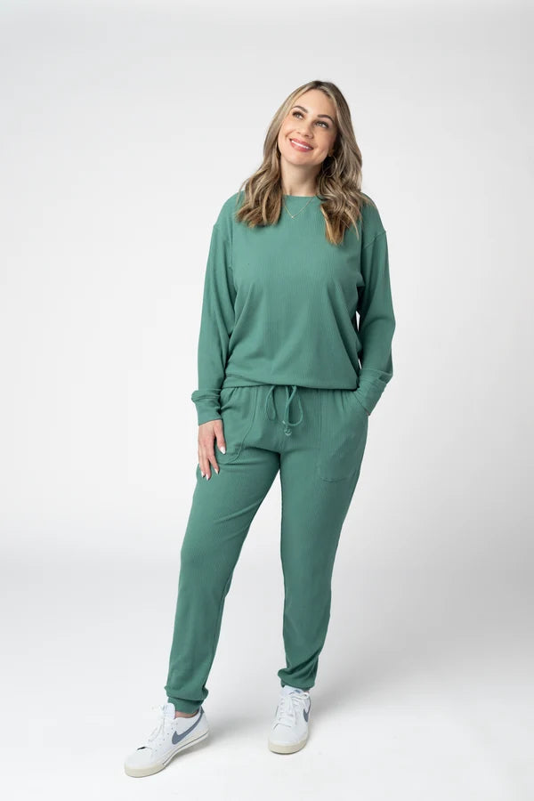 ***PRE-ORDER*** Michelle Mae Corrine Joggers - Fern