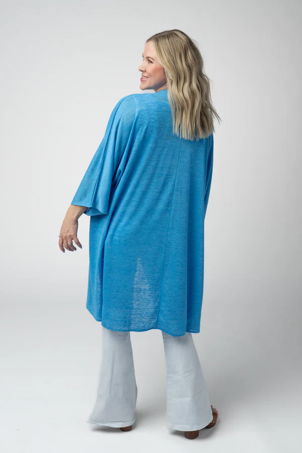 ***PRE-ORDER*** Michelle Mae Ellie Cover-Up Kimono - Light Blue