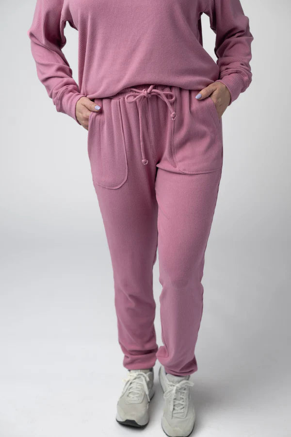 ***PRE-ORDER*** Michelle Mae Corrine Joggers - Rose