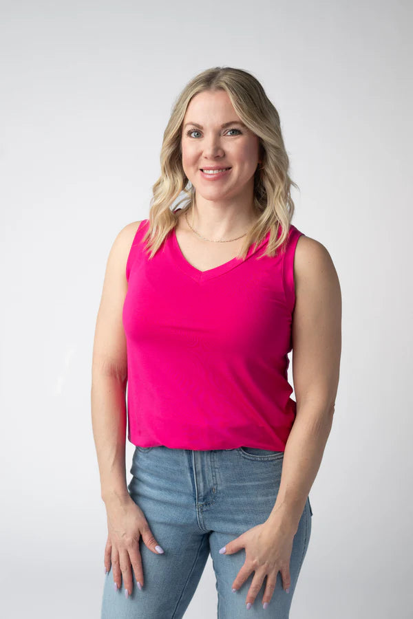 ***PRE-ORDER*** Michelle Mae Noelle Tank - Hot Pink
