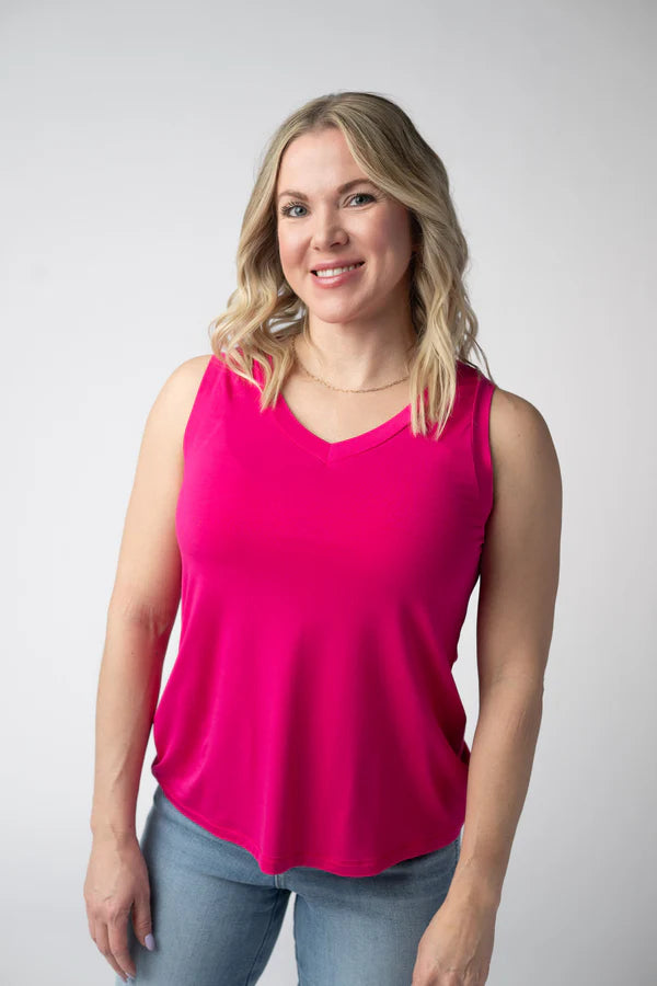 ***PRE-ORDER*** Michelle Mae Noelle Tank - Hot Pink