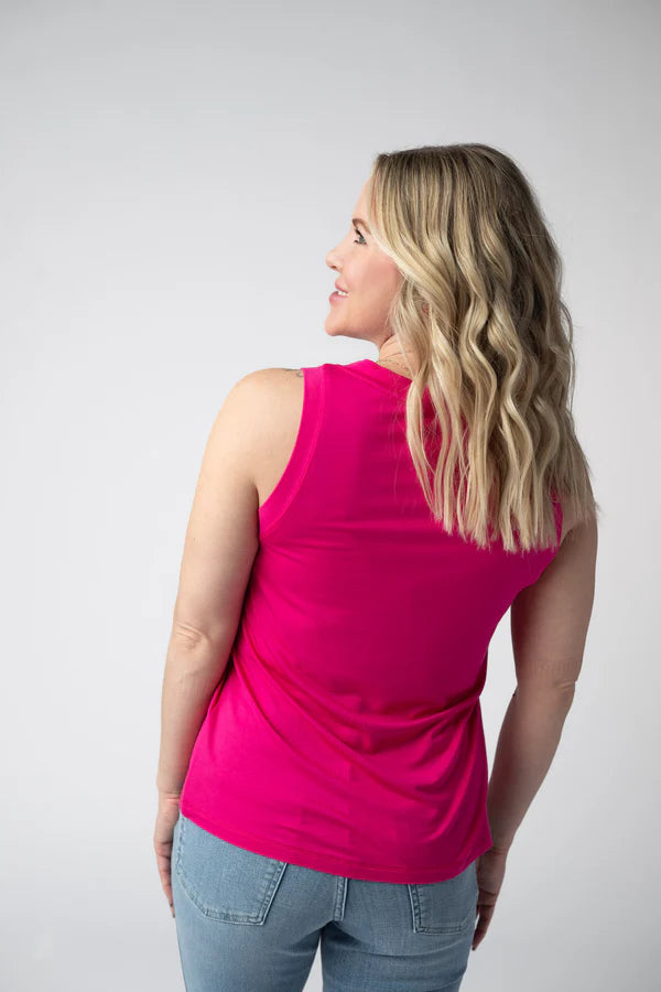 ***PRE-ORDER*** Michelle Mae Noelle Tank - Hot Pink