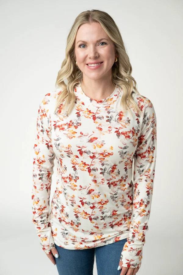 ***PRE-ORDER*** Michelle Mae Blair Long Sleeve Top - Autumn Watercolour