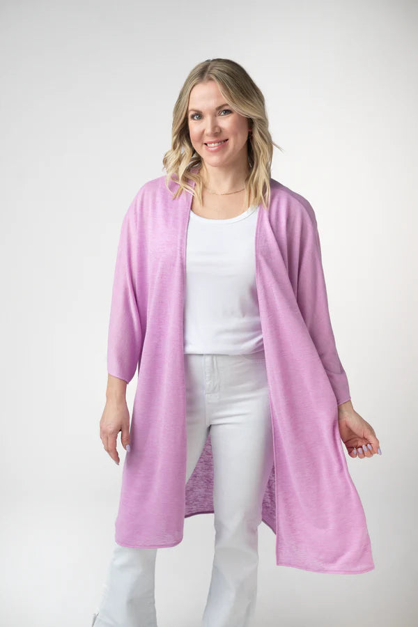 ***PRE-ORDER*** Michelle Mae Ellie Cover-Up Kimono - Lilac