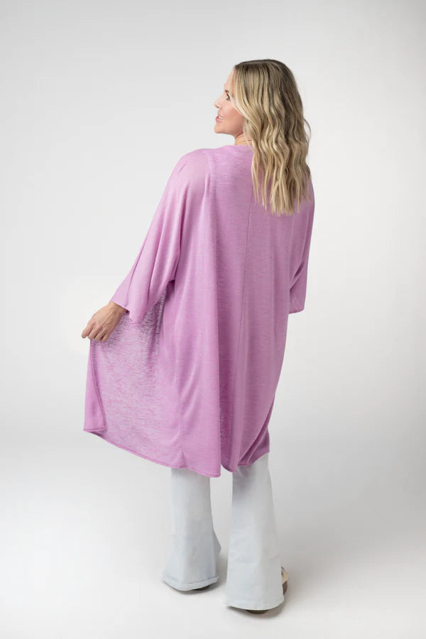 ***PRE-ORDER*** Michelle Mae Ellie Cover-Up Kimono - Lilac
