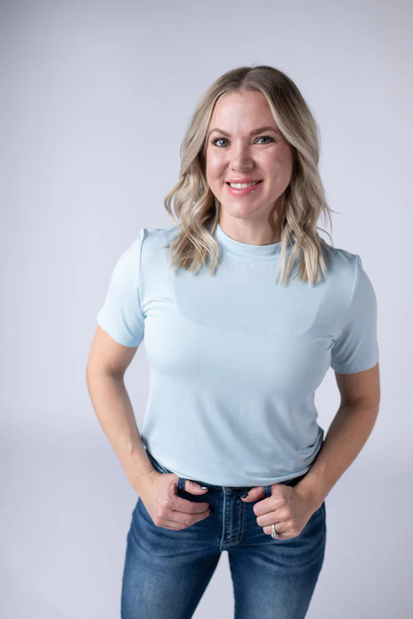Michelle Mae Blair Short Sleeve Top - Blue
