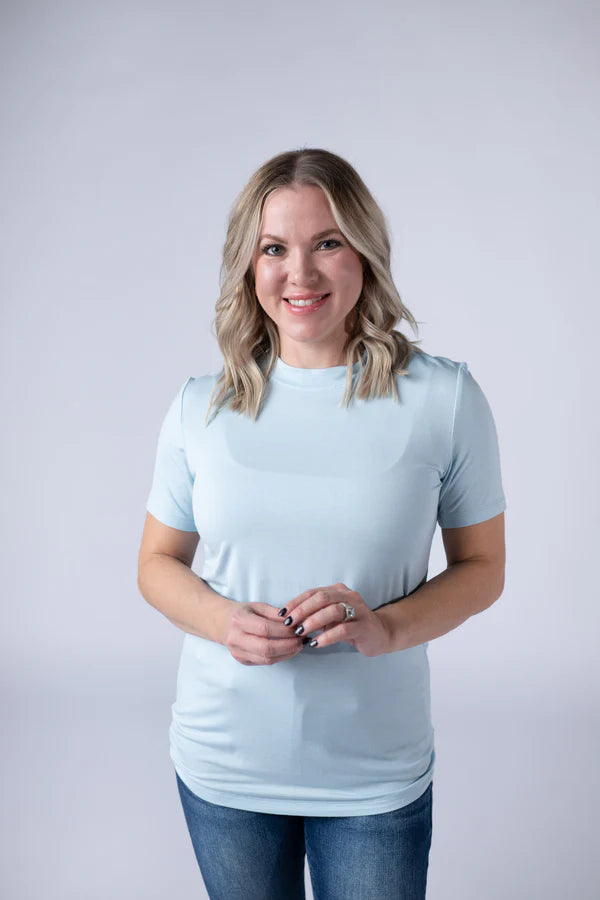 Michelle Mae Blair Short Sleeve Top - Blue