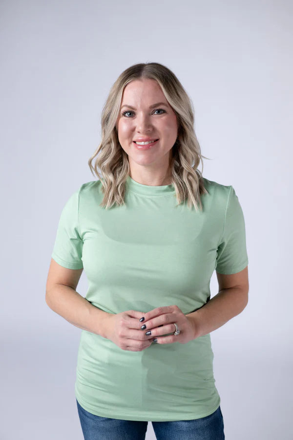 Michelle Mae Blair Short Sleeve Top - Green