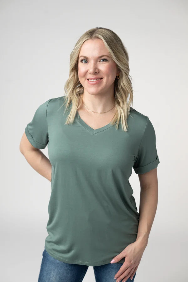 ***PRE-ORDER*** Michelle Mae Sophie Tee - Dusty Jade