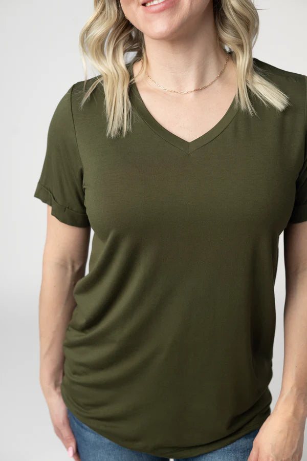 ***PRE-ORDER*** Michelle Mae Sophie Tee - Dark Olive