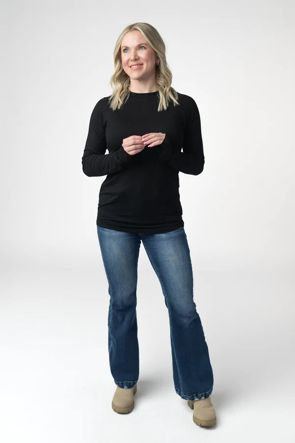 ***PRE-ORDER*** Michelle Mae Blair Long Sleeve Top - Black