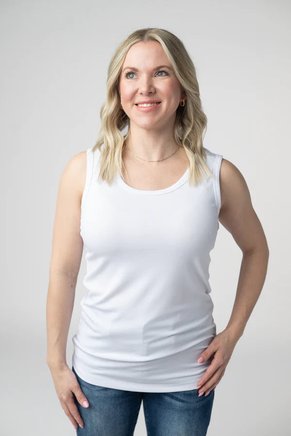 Michelle Mae Ava Tank - White