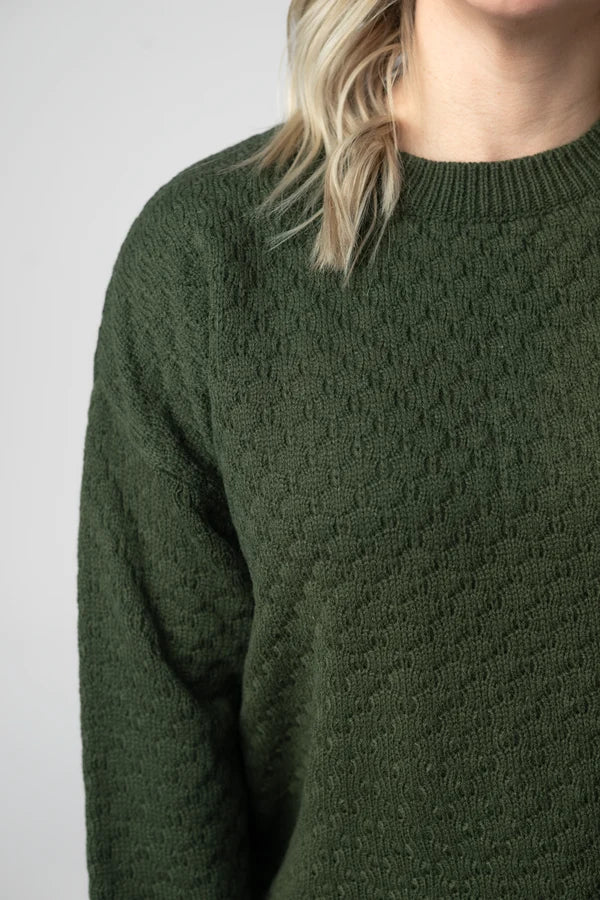 ***PRE-ORDER*** Gianna Pullover Sweater - Dark Olive