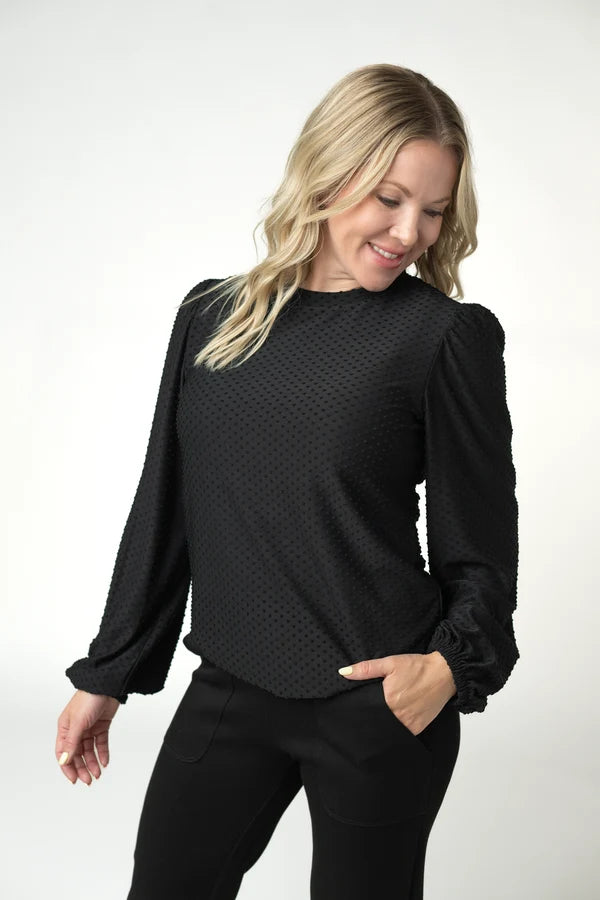 ***PRE-ORDER*** Michelle Mae Miranda Dot Top - Black
