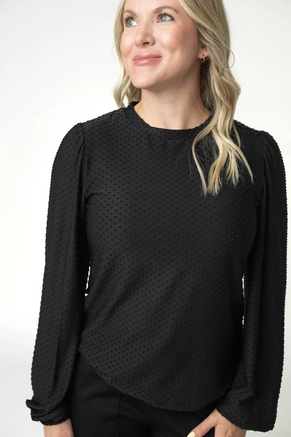 ***PRE-ORDER*** Michelle Mae Miranda Dot Top - Black