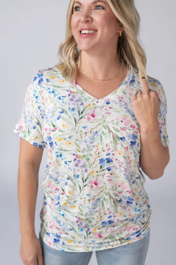 Michelle Mae "Sophie" Tee - Cottage Floral