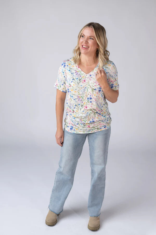 Michelle Mae "Sophie" Tee - Cottage Floral