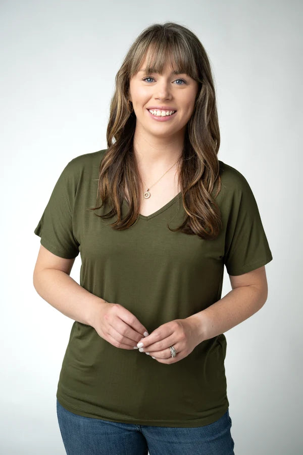 ***PRE-ORDER*** Michelle Mae Chloe Cozy Top - Dark Olive