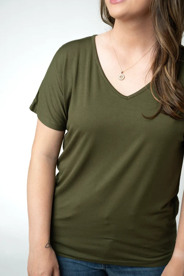 ***PRE-ORDER*** Michelle Mae Chloe Cozy Top - Dark Olive