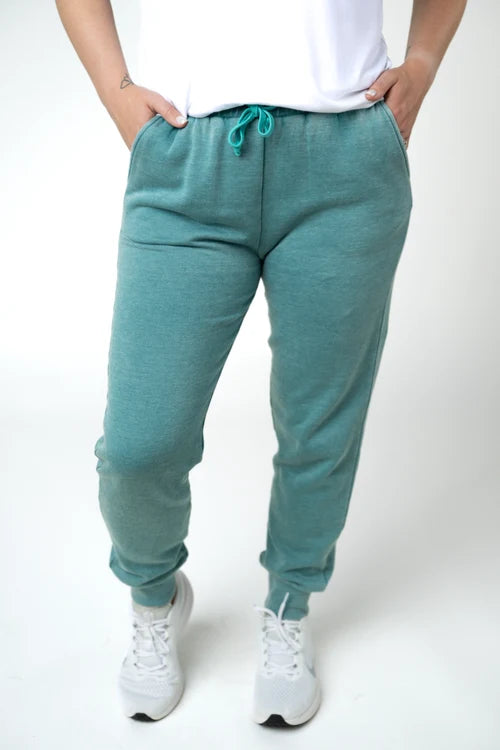 ***PRE-ORDER*** Michelle Mae Vintage Wash Joggers - Teal