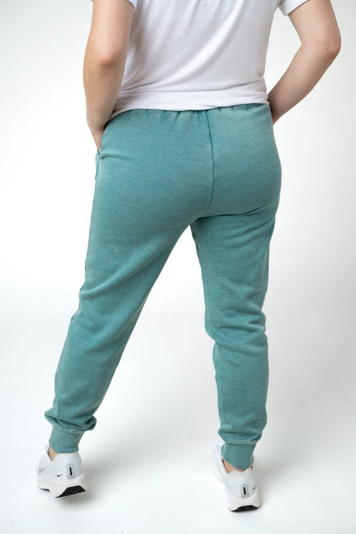 ***PRE-ORDER*** Michelle Mae Vintage Wash Joggers - Teal