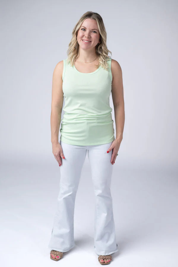 Michelle Mae Ava Tank - Lime
