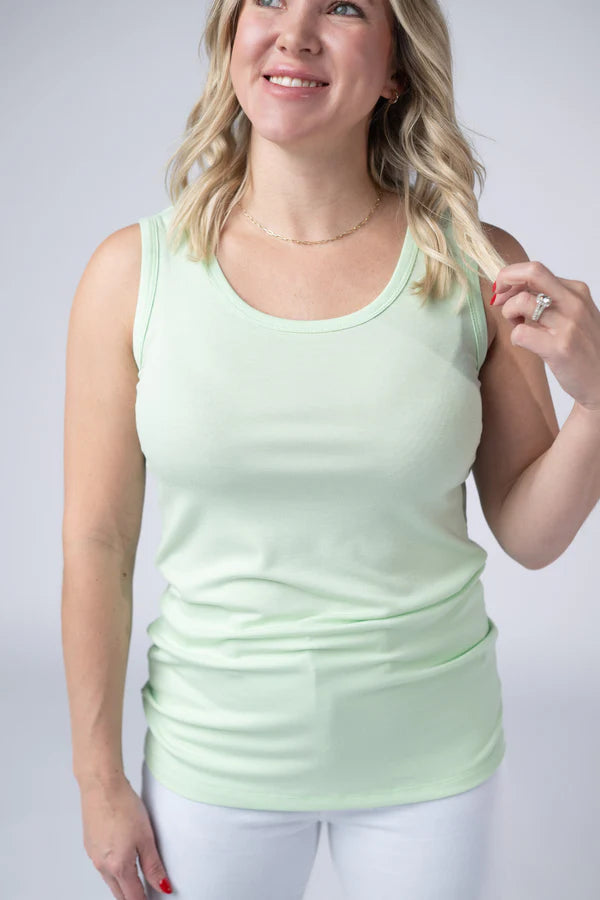 Michelle Mae Ava Tank - Lime