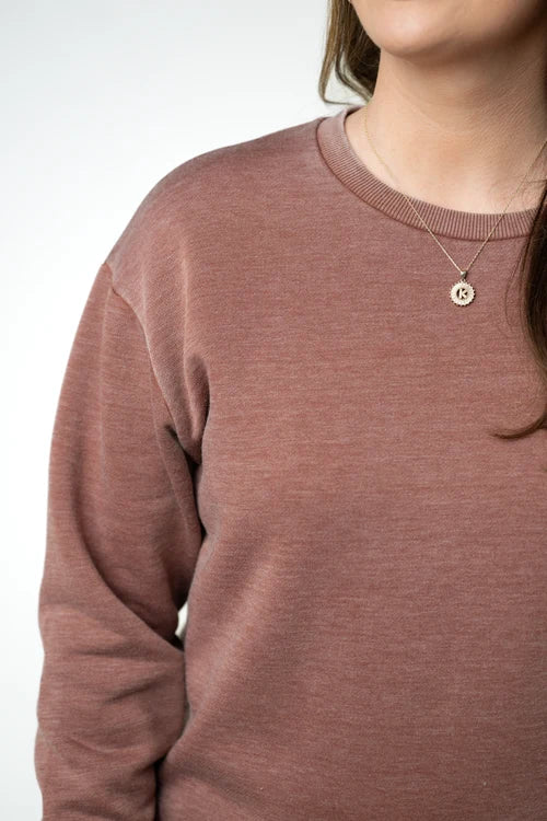 ***PRE-ORDER*** Michelle Mae Vintage Wash Pullover - Brown
