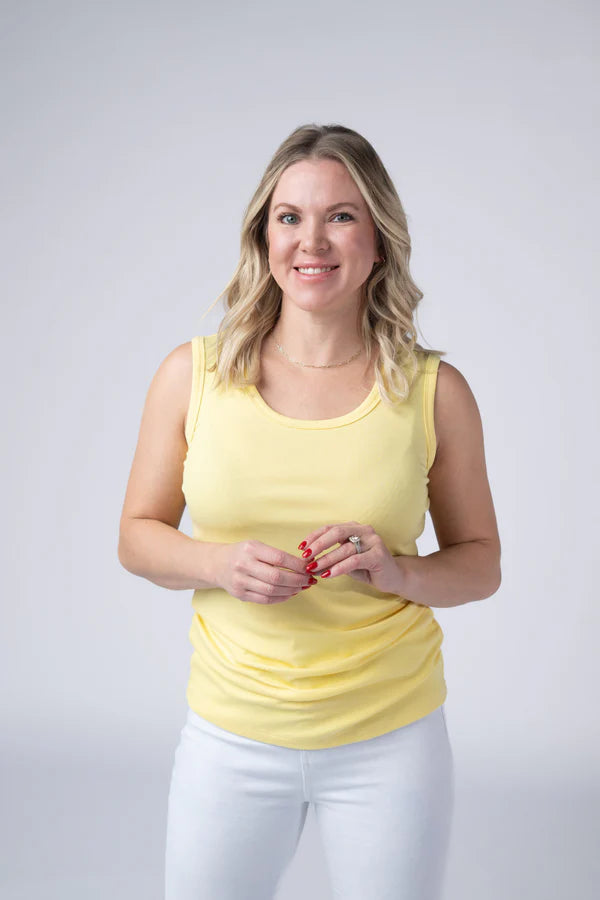 ***PRE-ORDER*** Michelle Mae Ava Tank - Yellow