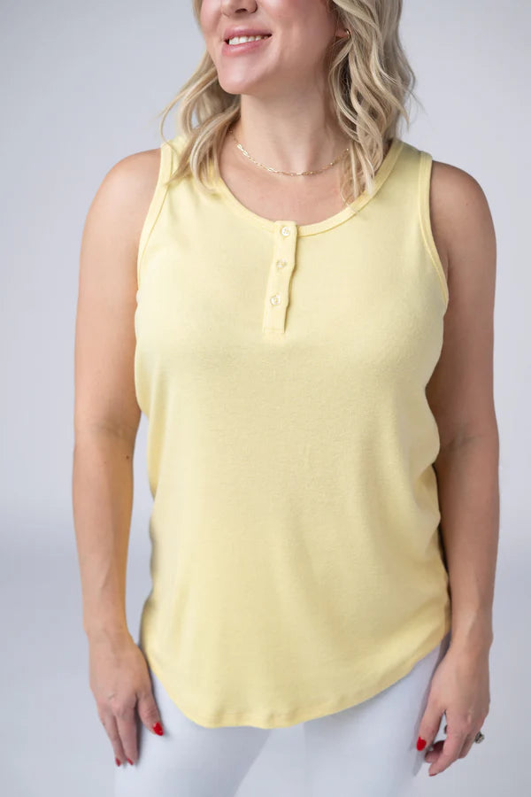 ***PRE-ORDER*** Michelle Mae Alison Henley Tank - Yellow