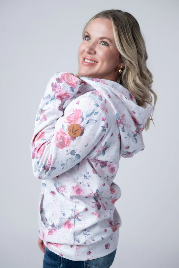 ***PRE-ORDER*** Michelle Mae HalfZip Hoodie - Pink Bloom