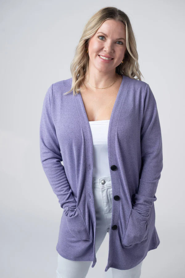 Michelle Mae "Cori" Cardigan - Lavender