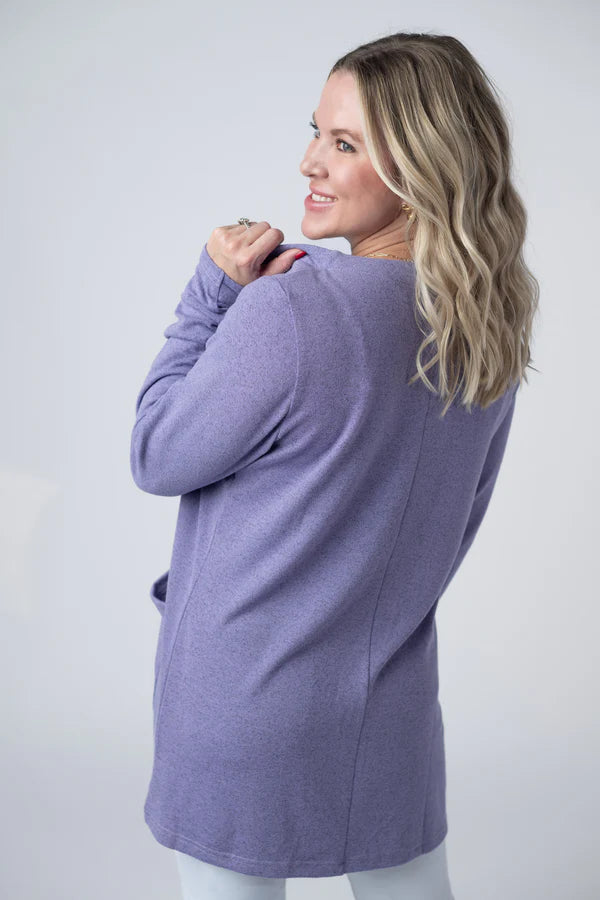 Michelle Mae "Cori" Cardigan - Lavender