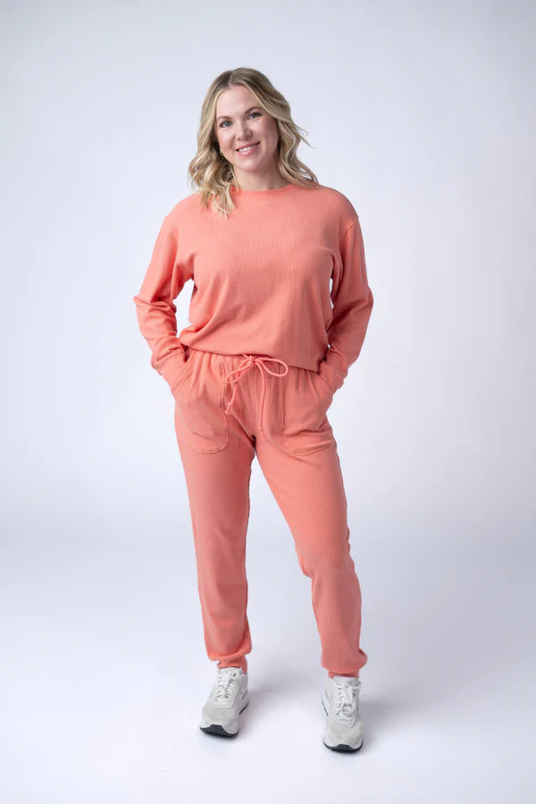 ***PRE-ORDER*** Michelle Mae Corrine Joggers - Coral