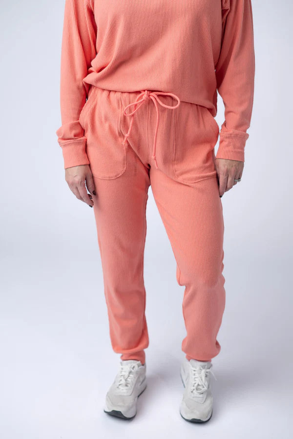 ***PRE-ORDER*** Michelle Mae Corrine Joggers - Coral
