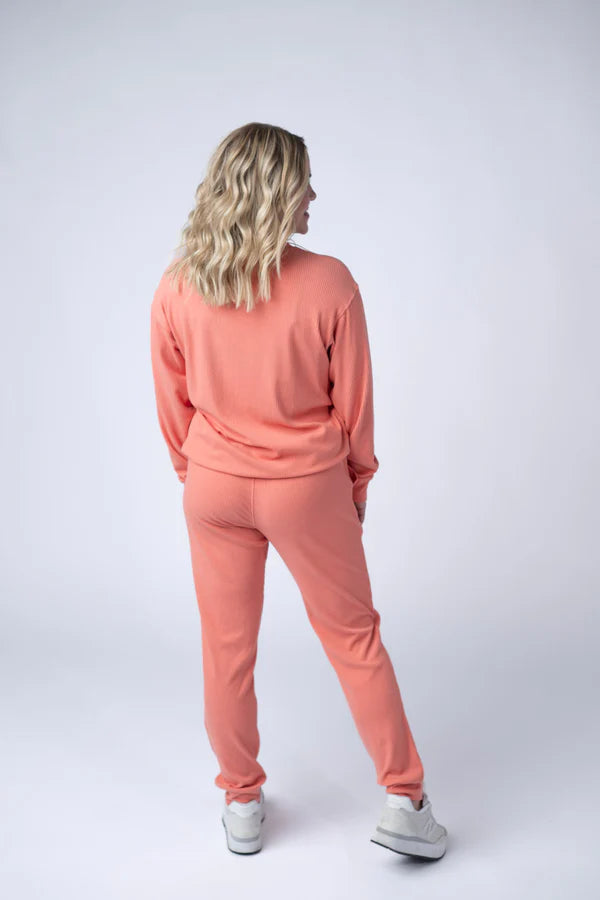 ***PRE-ORDER*** Michelle Mae Corrine Joggers - Coral