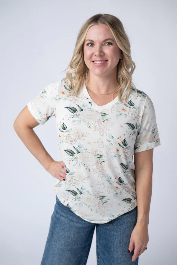 Michelle Mae Sophie Tee - Vintage Floral