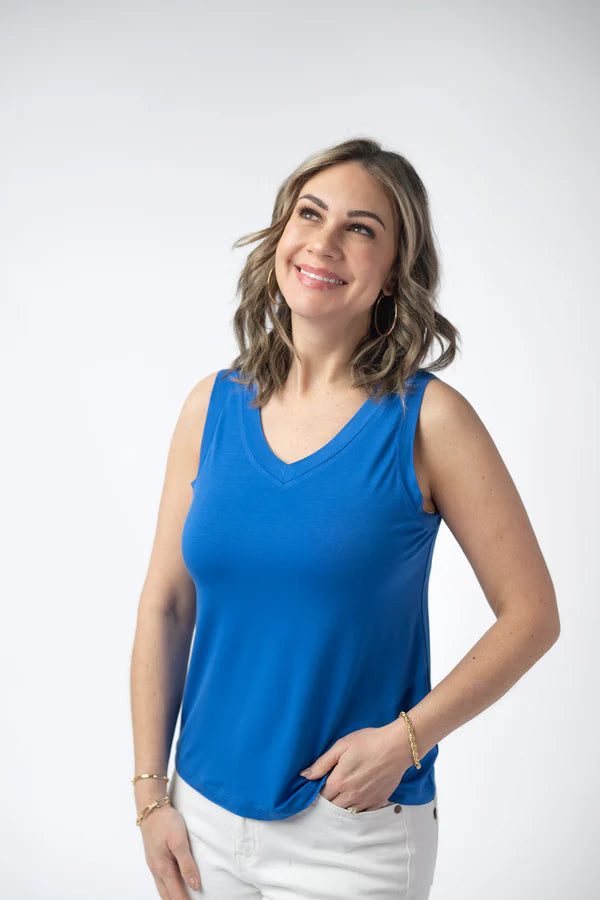 ***PRE-ORDER*** Michelle Mae Noelle Tank - Blue