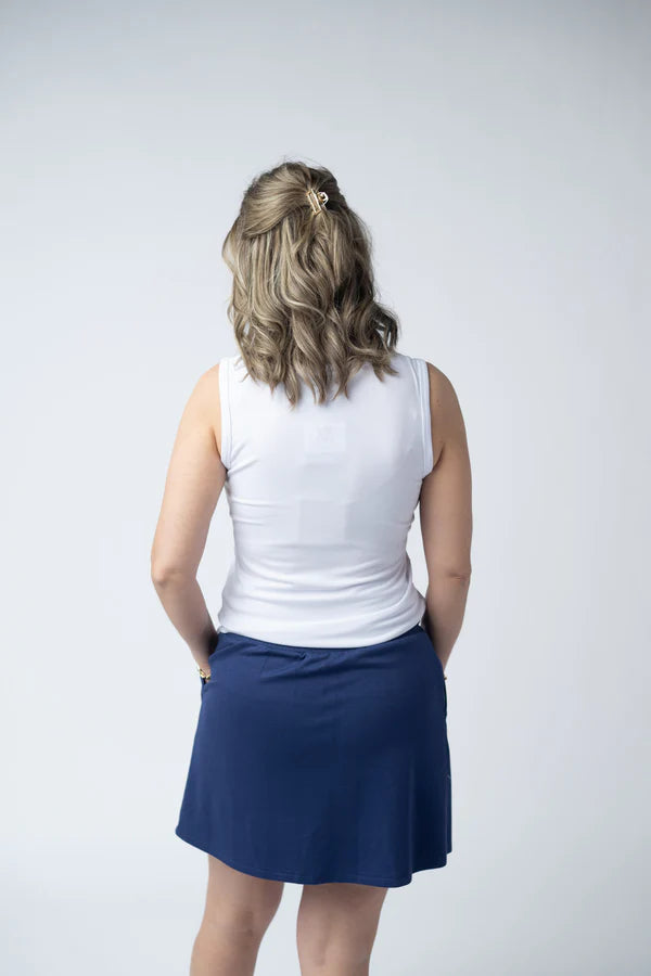 ***PRE-ORDER*** Michelle Mae Serena Luxe Skort - Navy