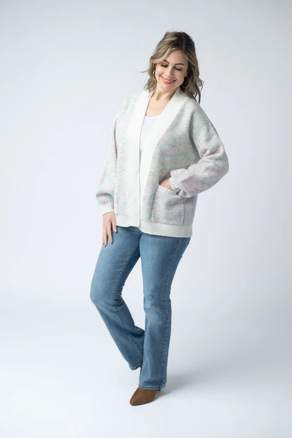 Michelle Mae Kinsley Cardigan - Bright Pastel