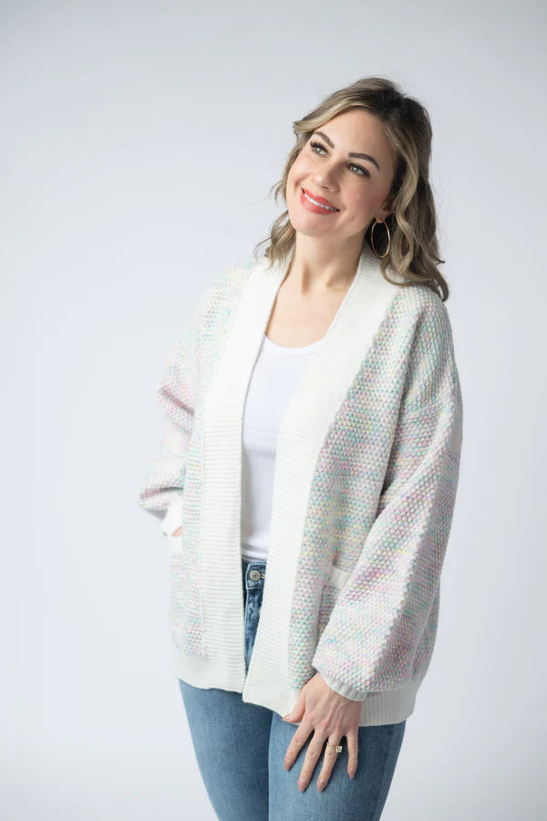 Michelle Mae Kinsley Cardigan - Bright Pastel