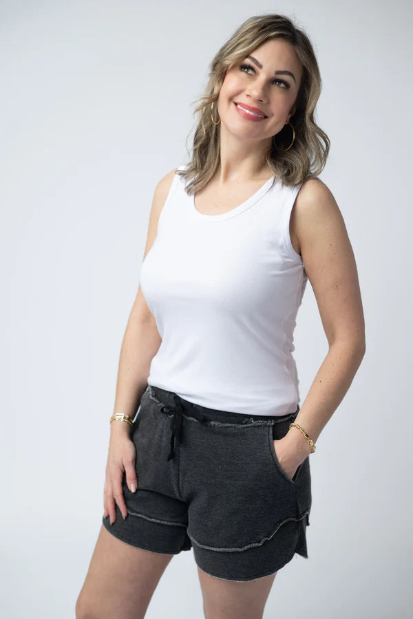 ***PRE-ORDER*** Michelle Mae French Terry Stevie Shorts - Black