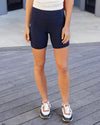 Grace and Lace Daily Pocket Biker Shorts - 7&quot; - Navy