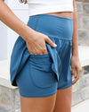 Grace and Lace Everyday Athletic Shorts - Blue Heron