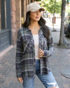 Grace and Lace Favorite Button Up Top - Olive Plaid