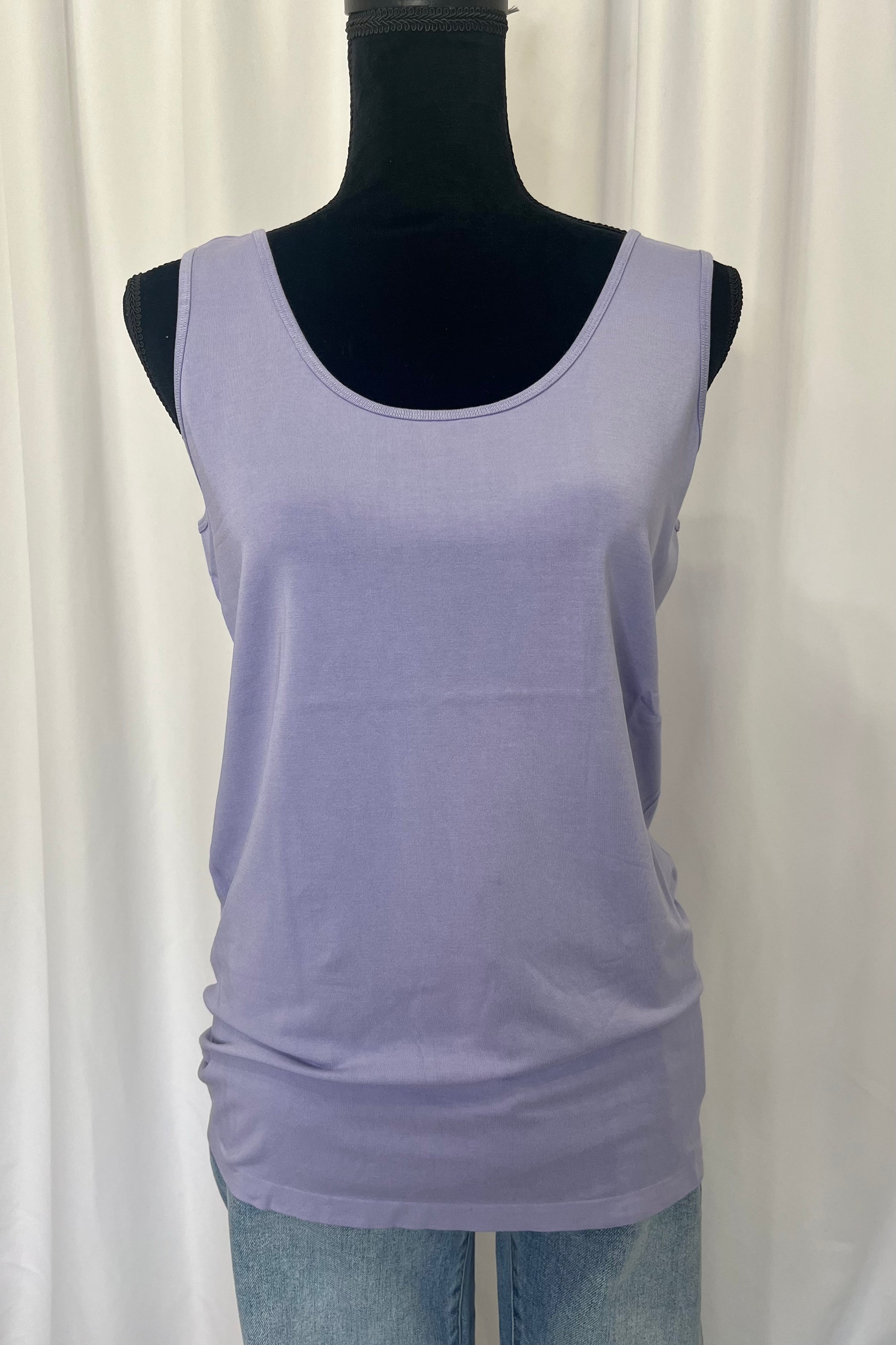 C'est Moi "Bamboo Curvy Size Tank" - Lavender